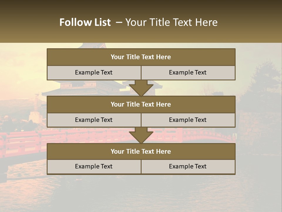 A Bridge Over A Body Of Water With A Building In The Background PowerPoint Template