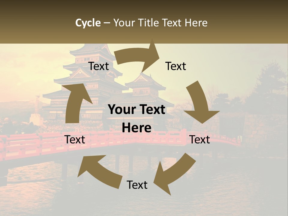 A Bridge Over A Body Of Water With A Building In The Background PowerPoint Template