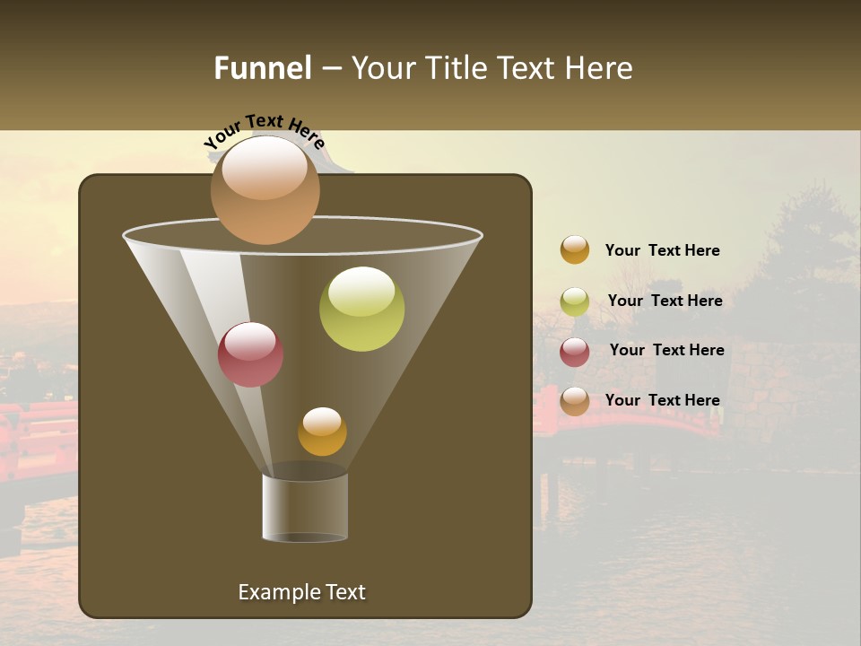 A Bridge Over A Body Of Water With A Building In The Background PowerPoint Template