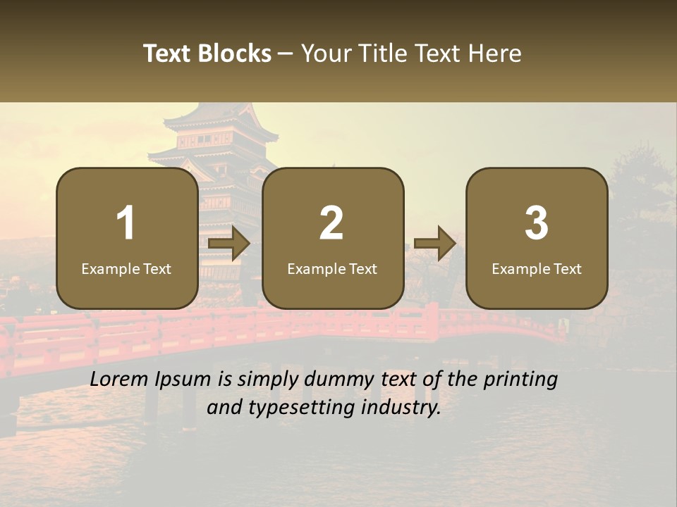 A Bridge Over A Body Of Water With A Building In The Background PowerPoint Template