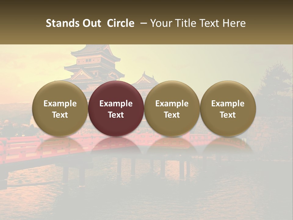 A Bridge Over A Body Of Water With A Building In The Background PowerPoint Template