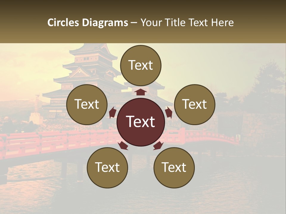 A Bridge Over A Body Of Water With A Building In The Background PowerPoint Template