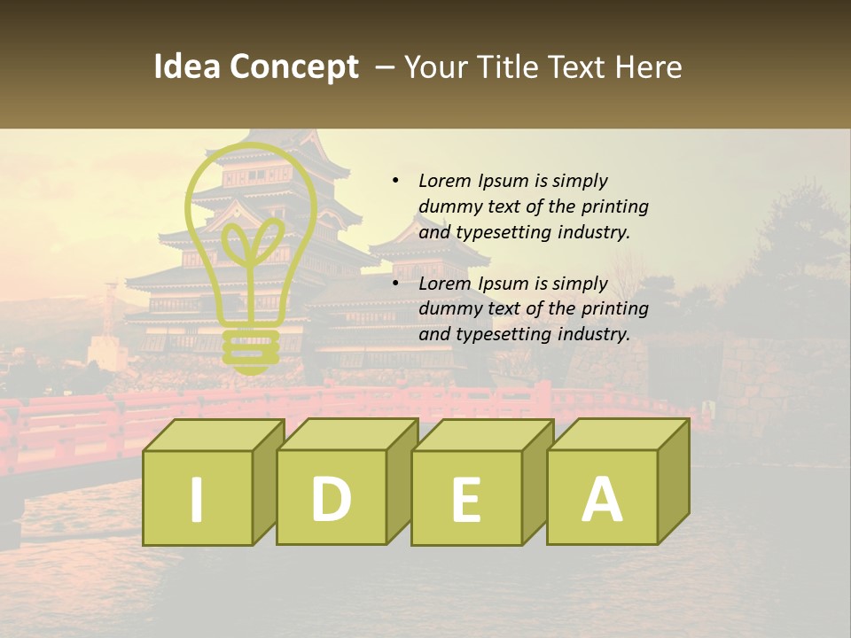 A Bridge Over A Body Of Water With A Building In The Background PowerPoint Template