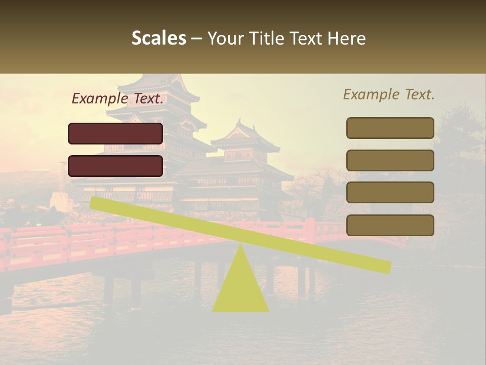 A Bridge Over A Body Of Water With A Building In The Background PowerPoint Template