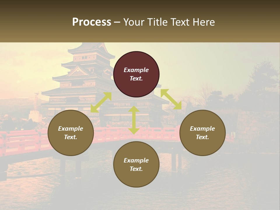 A Bridge Over A Body Of Water With A Building In The Background PowerPoint Template