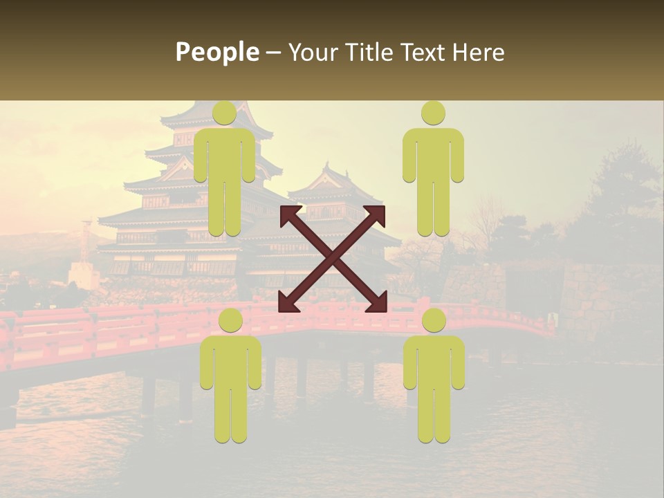 A Bridge Over A Body Of Water With A Building In The Background PowerPoint Template