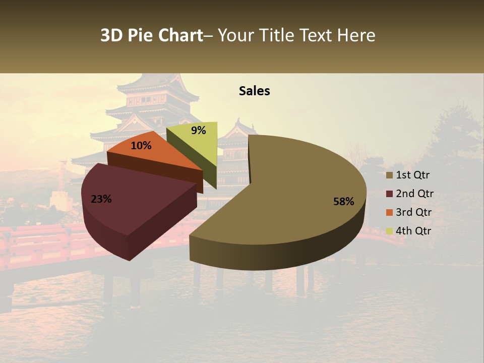 A Bridge Over A Body Of Water With A Building In The Background PowerPoint Template