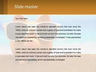 A Pig Wearing Sunglasses On A Beach With The Ocean In The Background PowerPoint Template