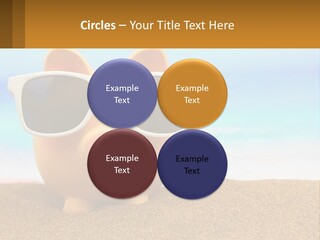 A Pig Wearing Sunglasses On A Beach With The Ocean In The Background PowerPoint Template