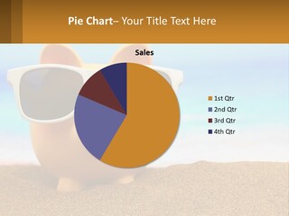 A Pig Wearing Sunglasses On A Beach With The Ocean In The Background PowerPoint Template