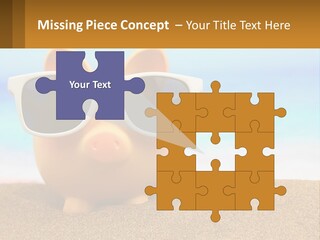 A Pig Wearing Sunglasses On A Beach With The Ocean In The Background PowerPoint Template