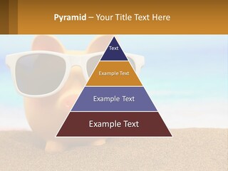 A Pig Wearing Sunglasses On A Beach With The Ocean In The Background PowerPoint Template
