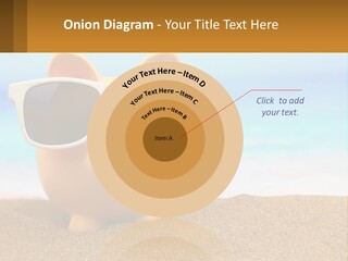 A Pig Wearing Sunglasses On A Beach With The Ocean In The Background PowerPoint Template