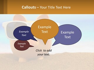A Pig Wearing Sunglasses On A Beach With The Ocean In The Background PowerPoint Template