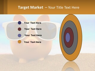 A Pig Wearing Sunglasses On A Beach With The Ocean In The Background PowerPoint Template