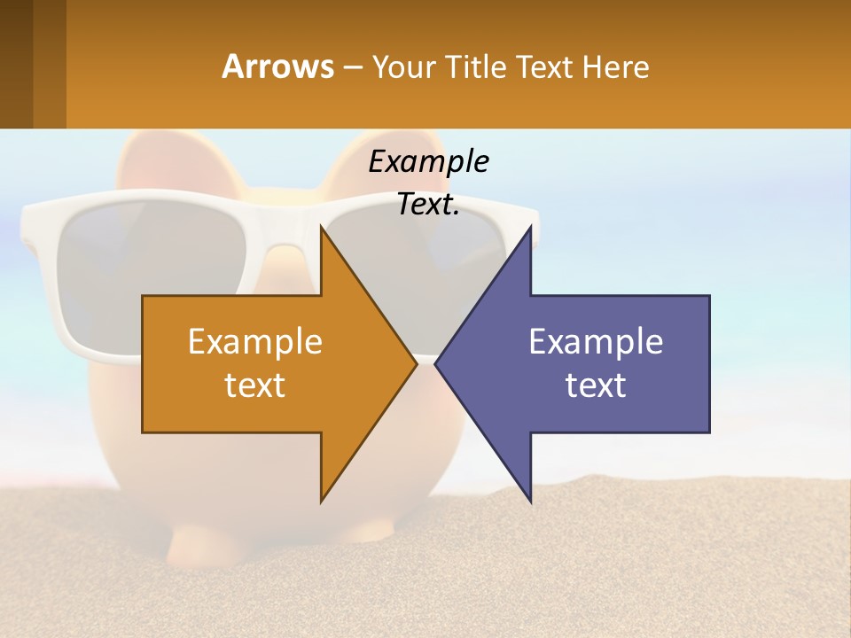 A Pig Wearing Sunglasses On A Beach With The Ocean In The Background PowerPoint Template