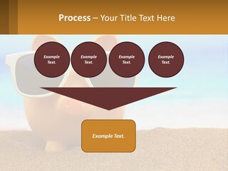 A Pig Wearing Sunglasses On A Beach With The Ocean In The Background PowerPoint Template