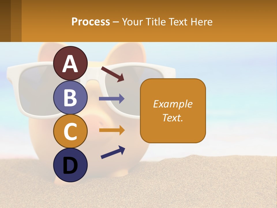 A Pig Wearing Sunglasses On A Beach With The Ocean In The Background PowerPoint Template