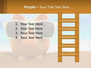 A Pig Wearing Sunglasses On A Beach With The Ocean In The Background PowerPoint Template
