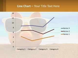 A Pig Wearing Sunglasses On A Beach With The Ocean In The Background PowerPoint Template