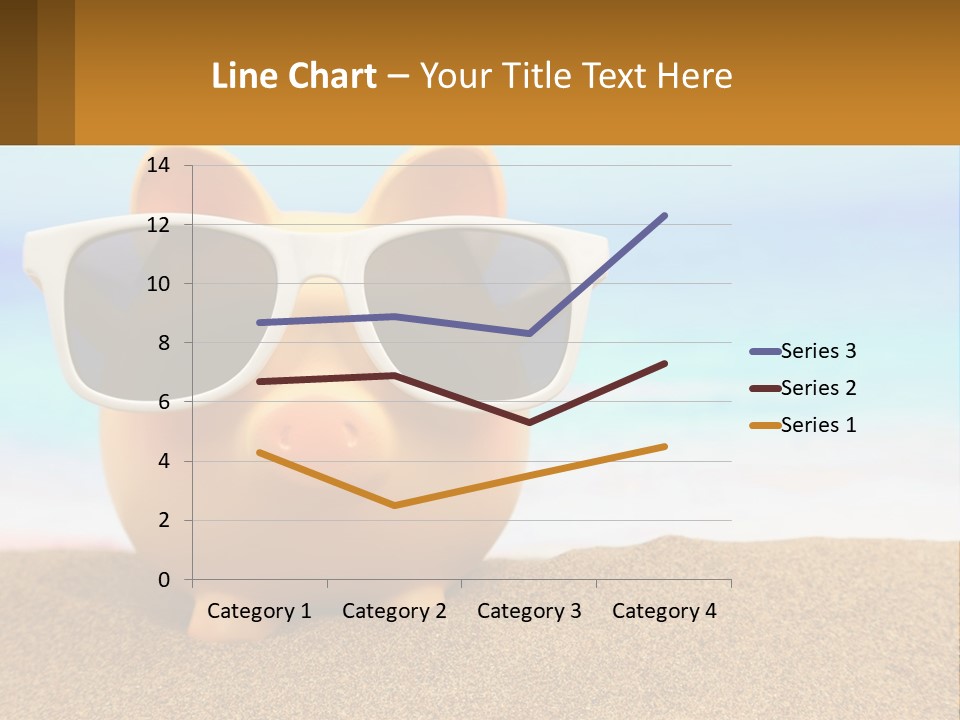 A Pig Wearing Sunglasses On A Beach With The Ocean In The Background PowerPoint Template