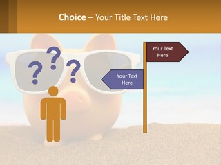 A Pig Wearing Sunglasses On A Beach With The Ocean In The Background PowerPoint Template