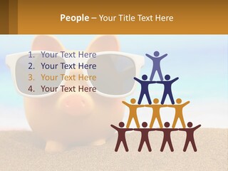A Pig Wearing Sunglasses On A Beach With The Ocean In The Background PowerPoint Template