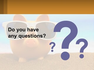 A Pig Wearing Sunglasses On A Beach With The Ocean In The Background PowerPoint Template