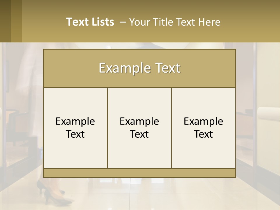 A Man And A Woman Walking Down A Hallway PowerPoint Template
