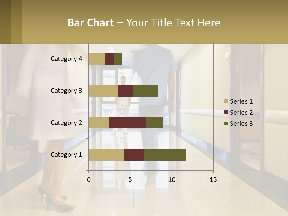 A Man And A Woman Walking Down A Hallway PowerPoint Template