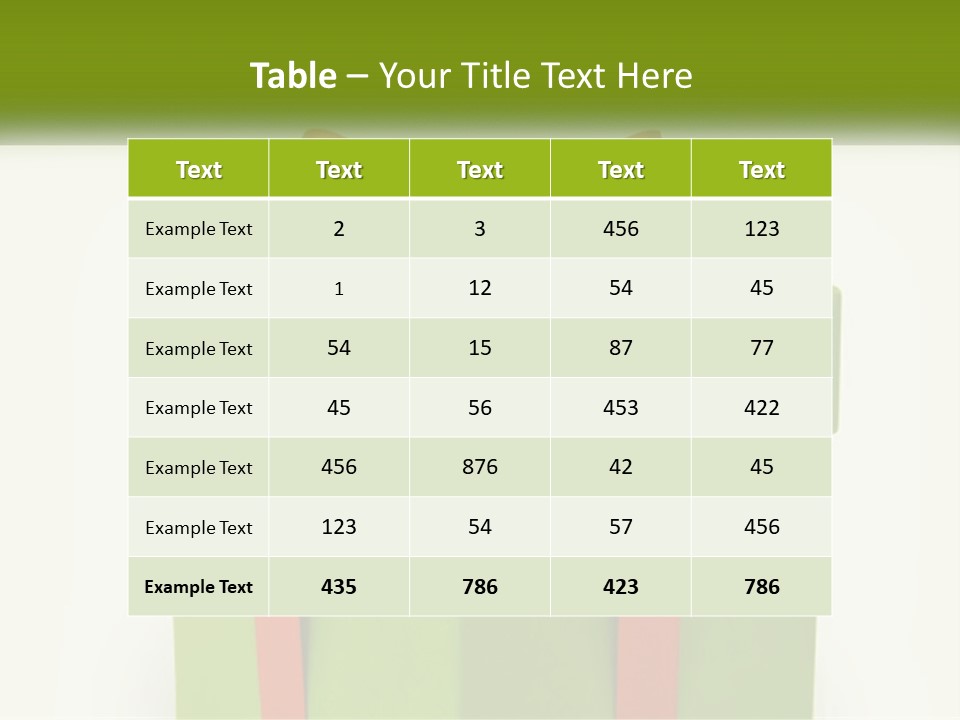 A Green Present Box With A Red Bow On It PowerPoint Template