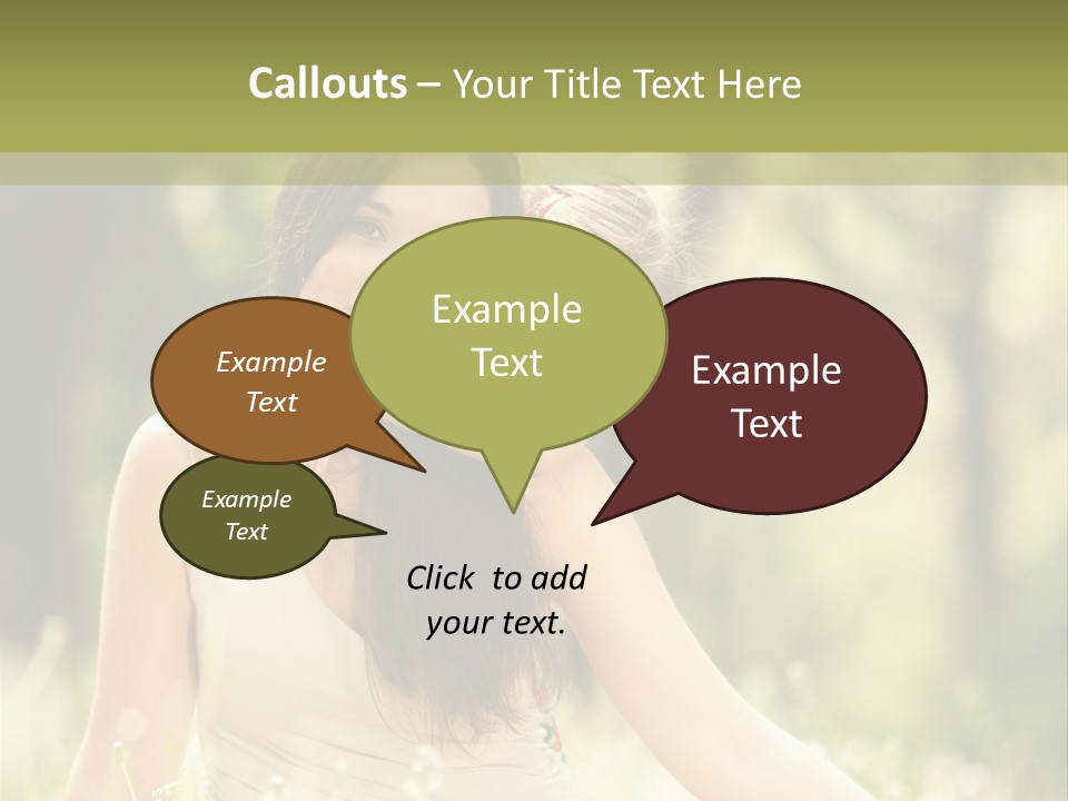 A Woman And A Child Are Sitting In The Grass PowerPoint Template