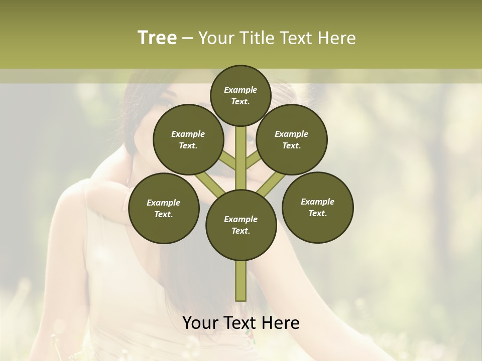 A Woman And A Child Are Sitting In The Grass PowerPoint Template