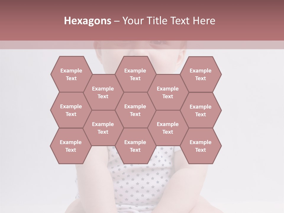 A Baby Sitting On The Ground With A Smile On His Face PowerPoint Template