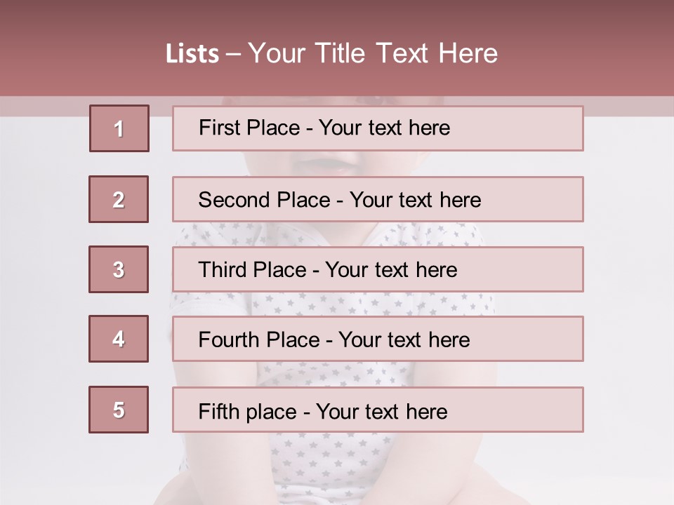 A Baby Sitting On The Ground With A Smile On His Face PowerPoint Template