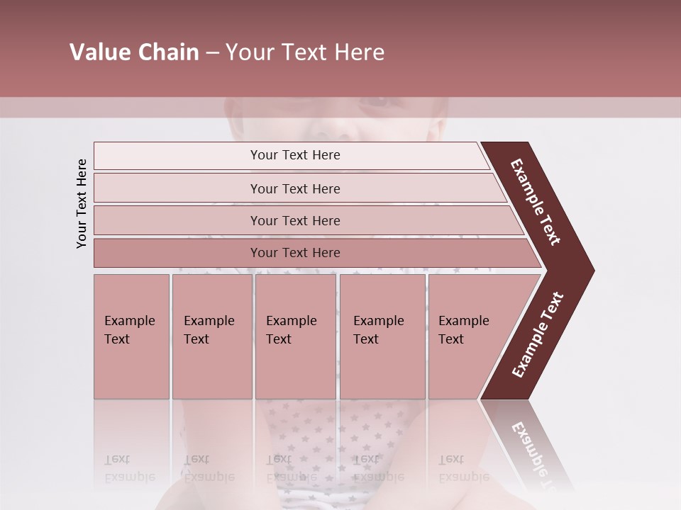 A Baby Sitting On The Ground With A Smile On His Face PowerPoint Template