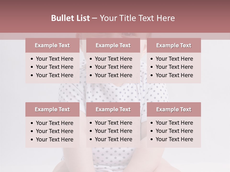 A Baby Sitting On The Ground With A Smile On His Face PowerPoint Template