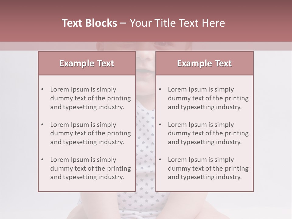 A Baby Sitting On The Ground With A Smile On His Face PowerPoint Template
