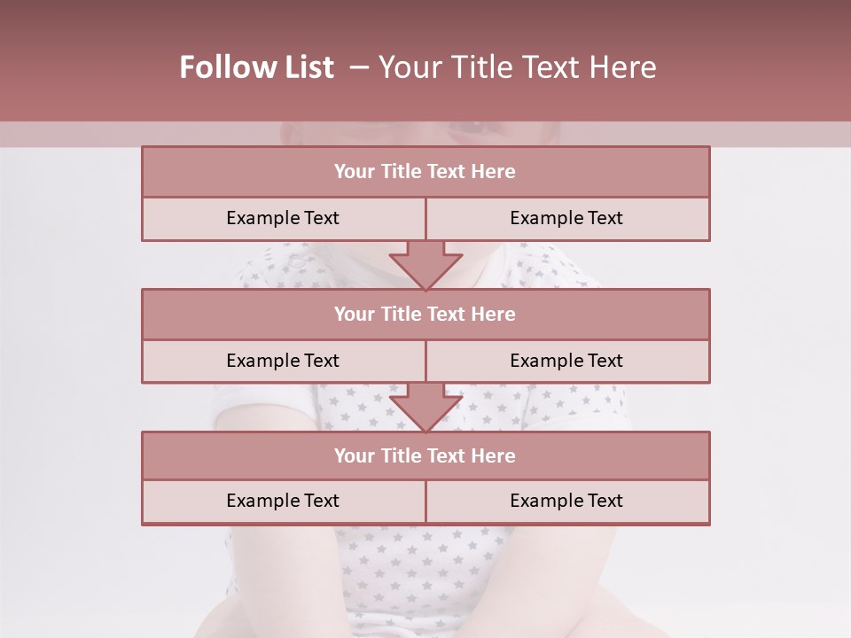 A Baby Sitting On The Ground With A Smile On His Face PowerPoint Template