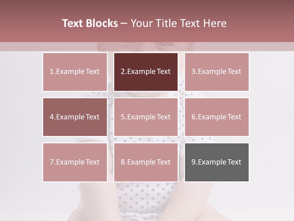 A Baby Sitting On The Ground With A Smile On His Face PowerPoint Template