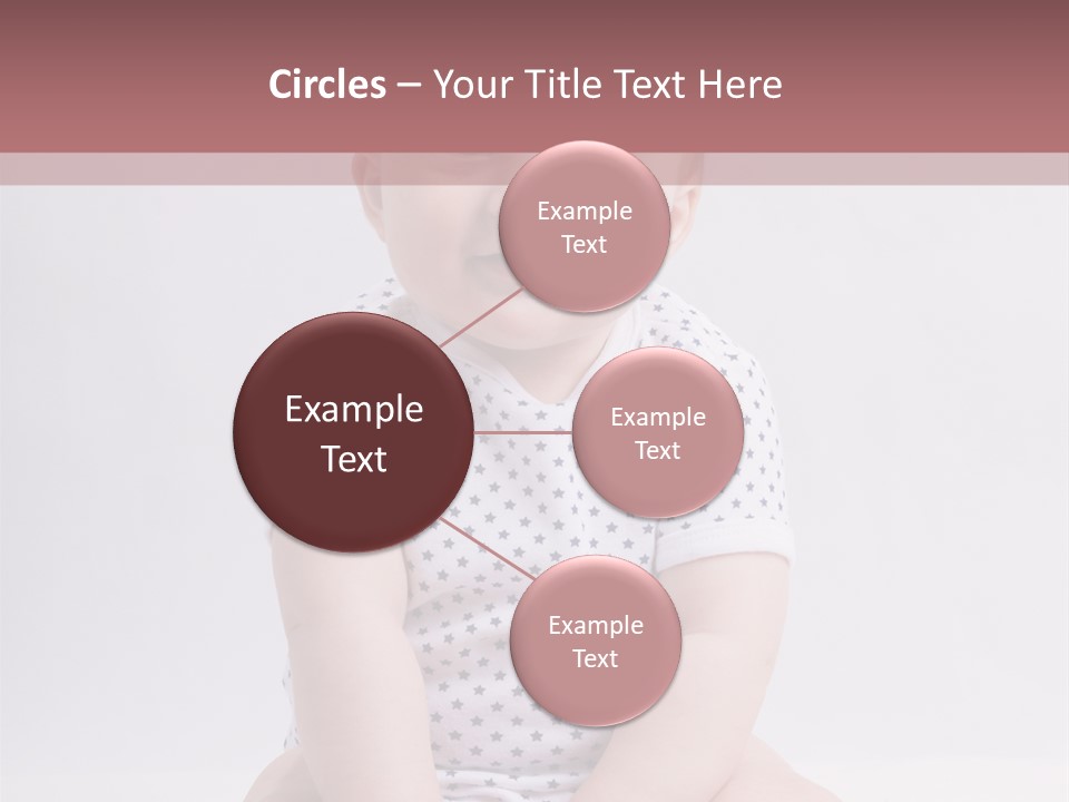 A Baby Sitting On The Ground With A Smile On His Face PowerPoint Template