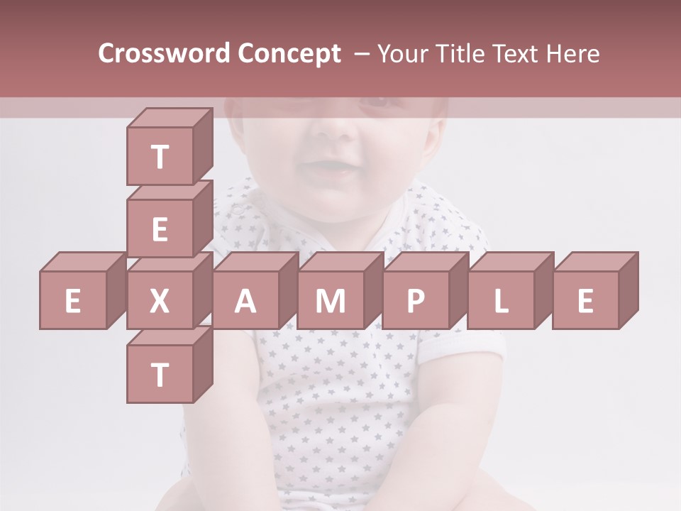 A Baby Sitting On The Ground With A Smile On His Face PowerPoint Template