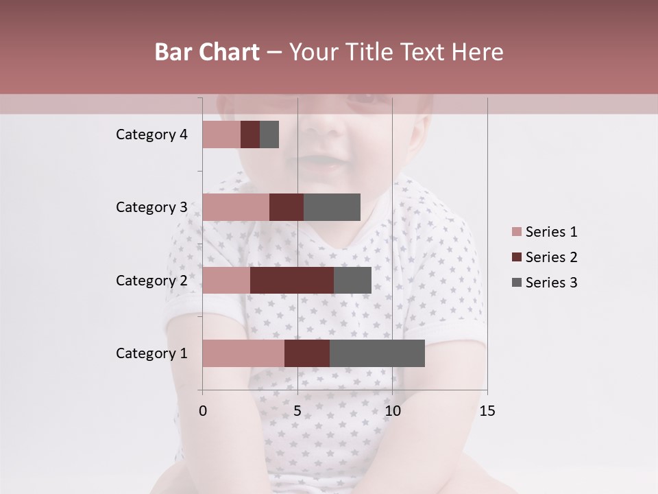 A Baby Sitting On The Ground With A Smile On His Face PowerPoint Template