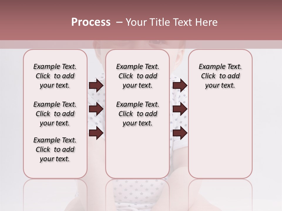 A Baby Sitting On The Ground With A Smile On His Face PowerPoint Template