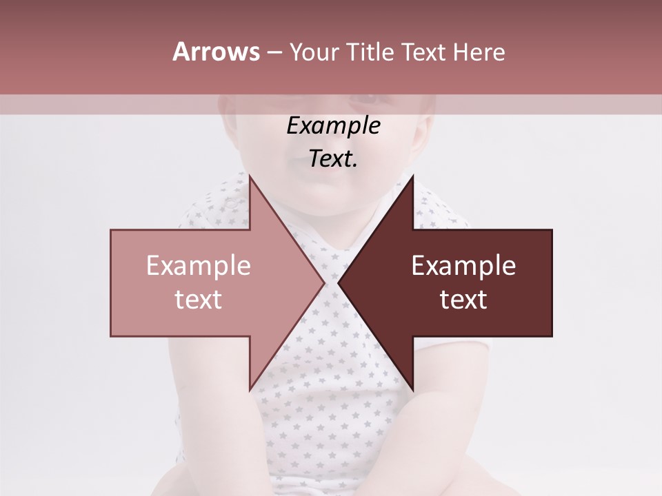 A Baby Sitting On The Ground With A Smile On His Face PowerPoint Template