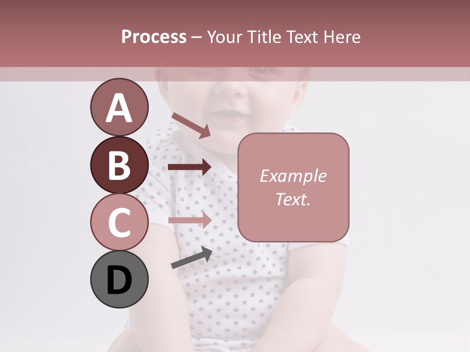 A Baby Sitting On The Ground With A Smile On His Face PowerPoint Template