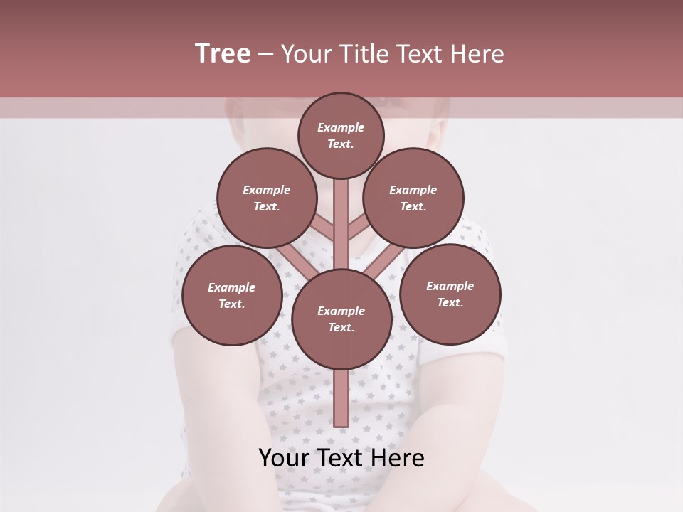 A Baby Sitting On The Ground With A Smile On His Face PowerPoint Template