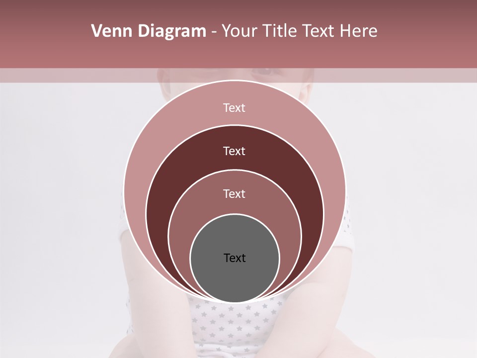 A Baby Sitting On The Ground With A Smile On His Face PowerPoint Template