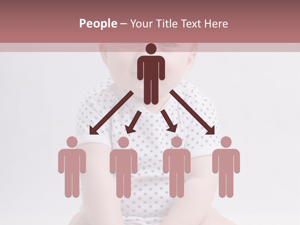 A Baby Sitting On The Ground With A Smile On His Face PowerPoint Template