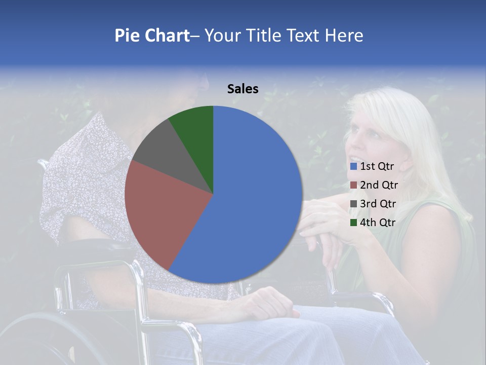 A Woman Sitting In A Wheel Chair Talking To Another Woman PowerPoint Template